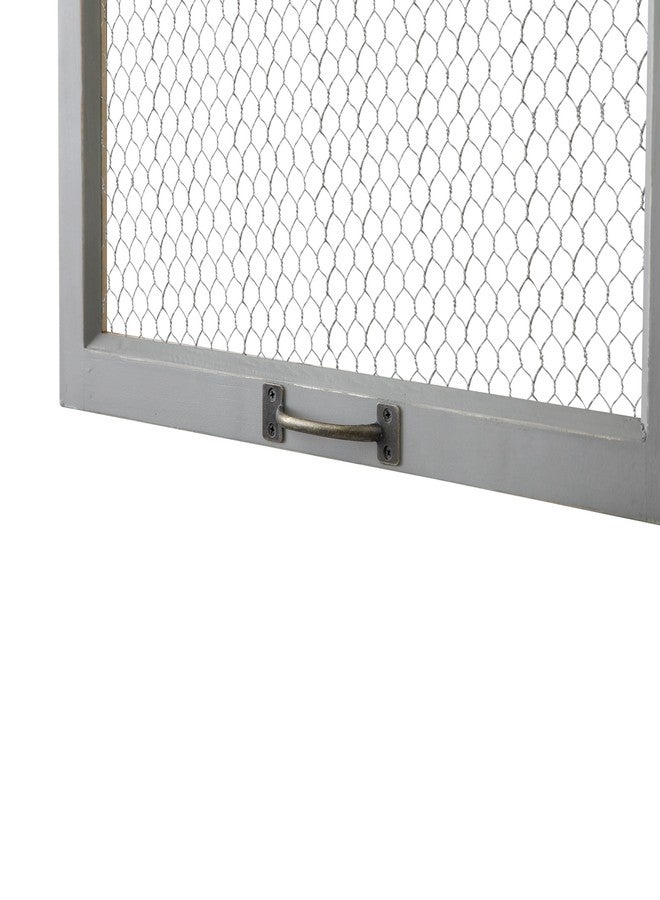 سوفي لوحة إعلانات بإطار من سلك الدجاج من SOFE، لوحة جدارية شبكية مزخرفة، لوحة عرض مذكرات، منظم حائط عصري بنمط ريفي للمكتب، 20 × 20 بوصة - Image 5