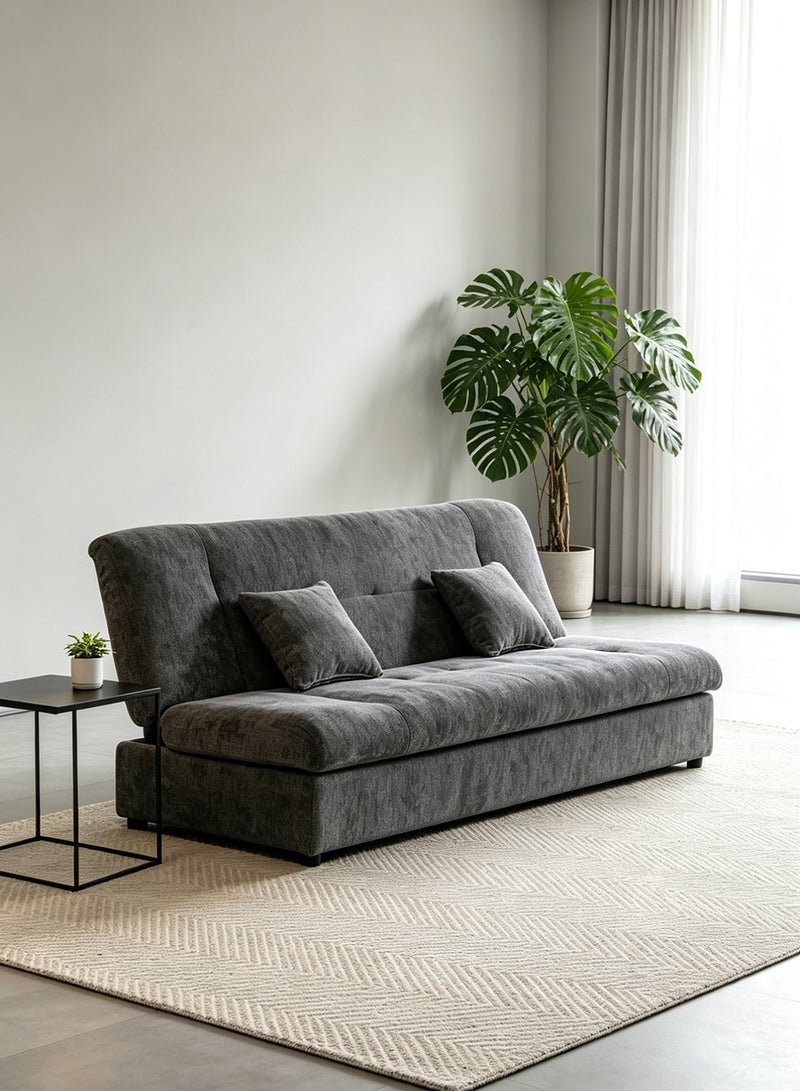 ايست من نون Modern Sofa Living Room Convertible to Sofa Bed, 190cm L x 82cm H x 85 cm W - Grey - Image 1