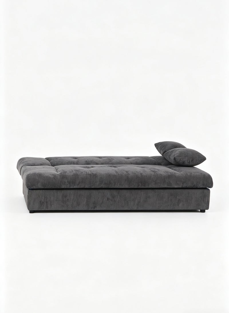 ايست من نون Modern Sofa Living Room Convertible to Sofa Bed, 190cm L x 82cm H x 85 cm W - Grey - Image 3