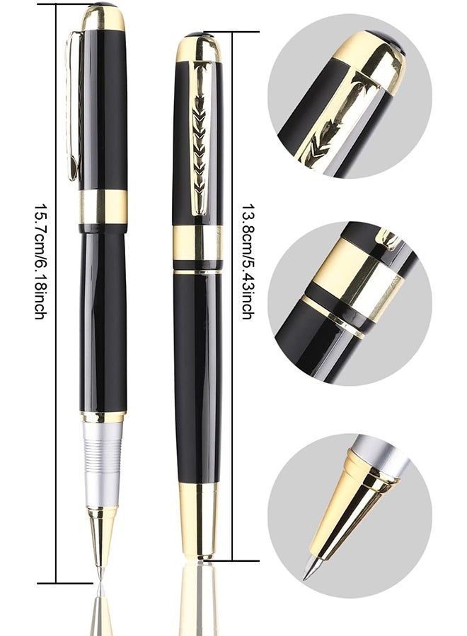 Ba Love Ballpoint Pen Luxury Ballpoint Line Black Refill width 0.5mm Gift Set for Men & Women Professional Executive,Office,Nice BallPens Classy Gift Box (Black) - Image 2