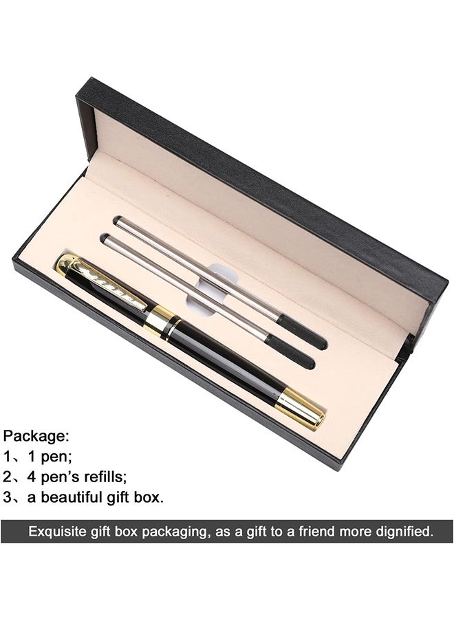 Ba Love Ballpoint Pen Luxury Ballpoint Line Black Refill width 0.5mm Gift Set for Men & Women Professional Executive,Office,Nice BallPens Classy Gift Box (Black) - Image 5