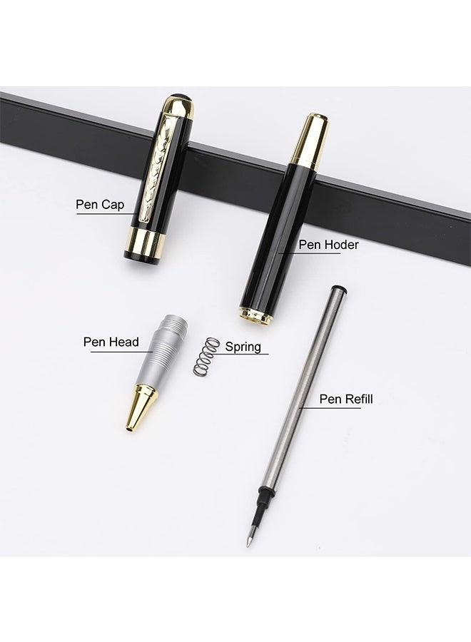 Ba Love Ballpoint Pen Luxury Ballpoint Line Black Refill width 0.5mm Gift Set for Men & Women Professional Executive,Office,Nice BallPens Classy Gift Box (Black) - Image 3