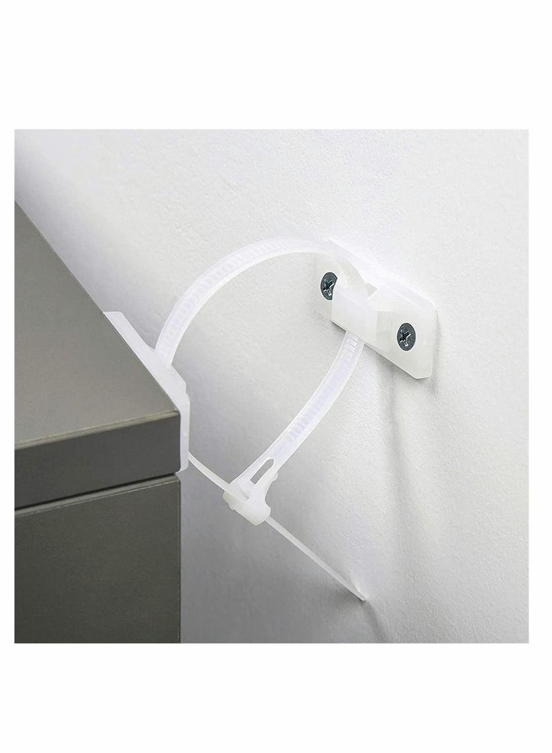 Furniture Fall Prevention Device, 【Child Safety】 straps are designed to protect children and pets from the dumping of furniture, even during earthquakes windstorms. anchors for - Image 1
