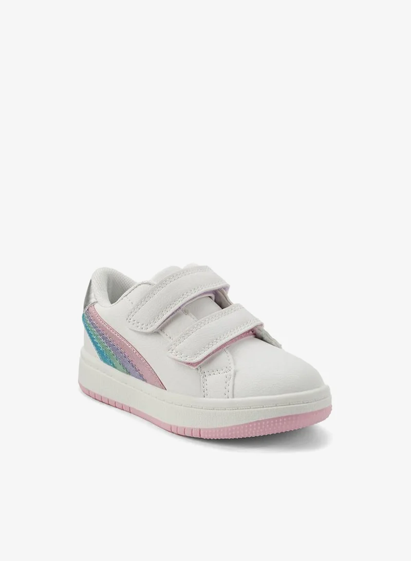 جونيورز Girls Hook & Loop Ankle Sneakers