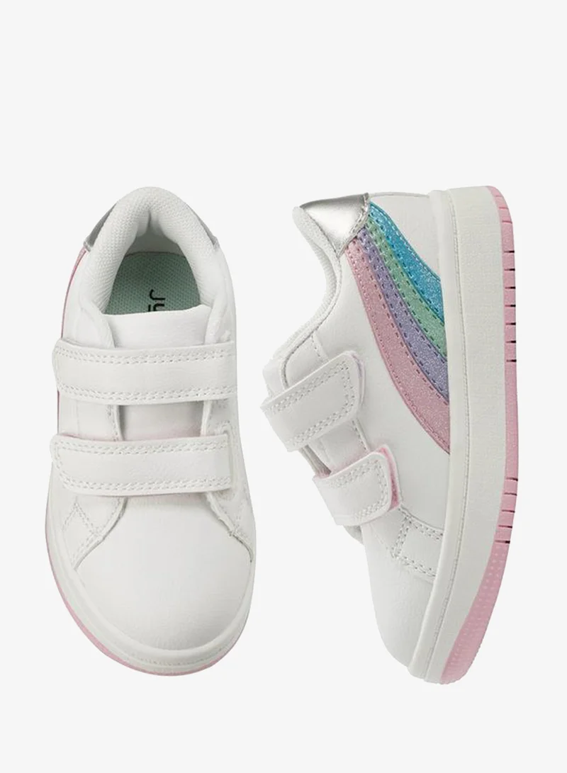 جونيورز Girls Hook & Loop Ankle Sneakers