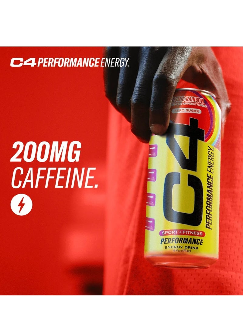 C4 Energy Zero Sugar Cosmic Rainbow 500ml - Image 3