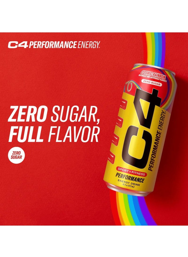 C4 Energy Zero Sugar Cosmic Rainbow 500ml - Image 5