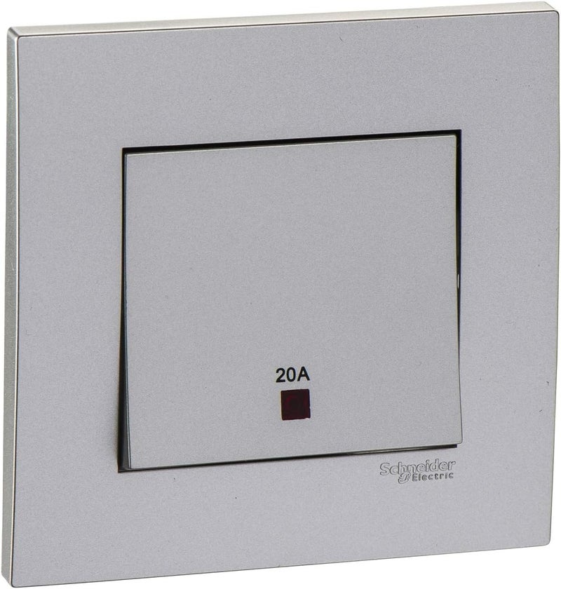 Schneider Electric Vivace Silver 20A Double Pole Switch - Image 1