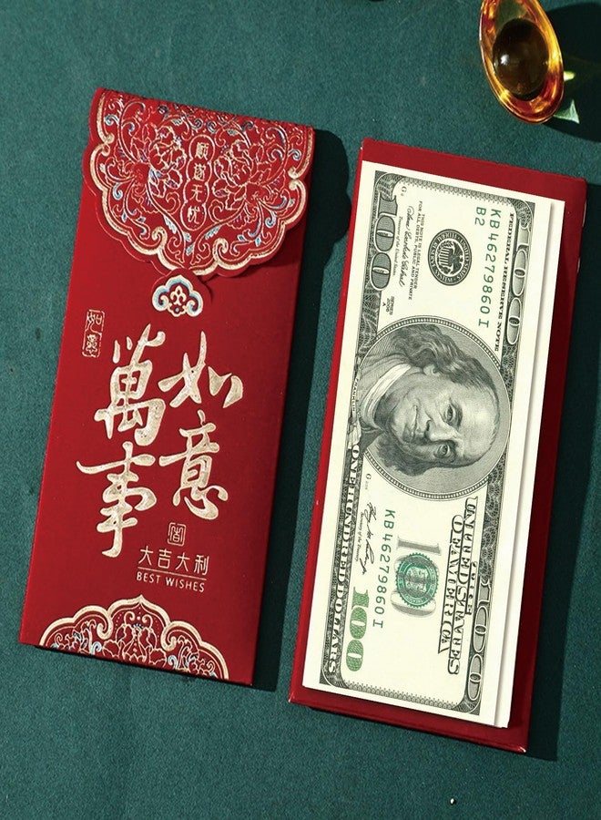 Zeptrix Chinese New Year Red Envelopes,6Pcs Reds Envelope Snake 2026 Lunar New Year Envelopes Chinese Money Red Packets Hong Bao Gift Envelope Gold Embossed Patterns Spring Festival Wedding Birthday - Image 5