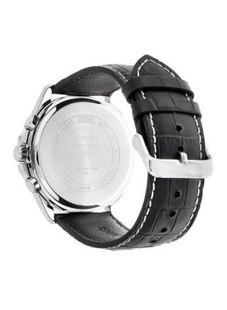 Men Leather Analog Quartz Watch MTP-1374L-1AVDF - 44 mm - Black - view 2
