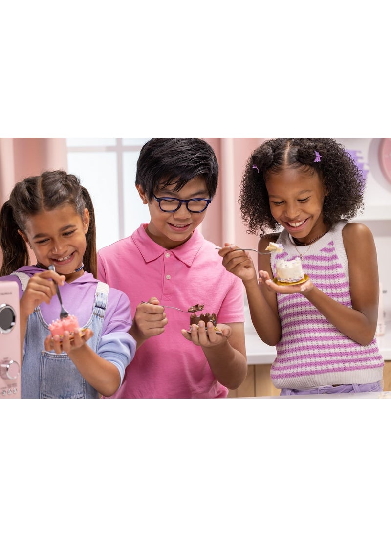 Goliath Goliath Tasty Tinies Bake Shop Chocolate Cake Mix Kit with Pink Pop Sprinkles  Chocolate Frosting Mix  Bake  Decorate 2 Real Mini Cakes  Includes Mini Tools  Ingredients  Ages 6  - Image 4