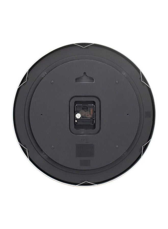 دانوب هوم ساعة حائط معدنية لامعة Danube Home Sansa - أبيض 40x40x4 ديكور حائط عصري بتصميم أنيق من الألومنيوم والبلاستيك مثالية لديكور المنزل ساعة أنيقة إكسسوارات منزلية مزخرفة  - Image 3