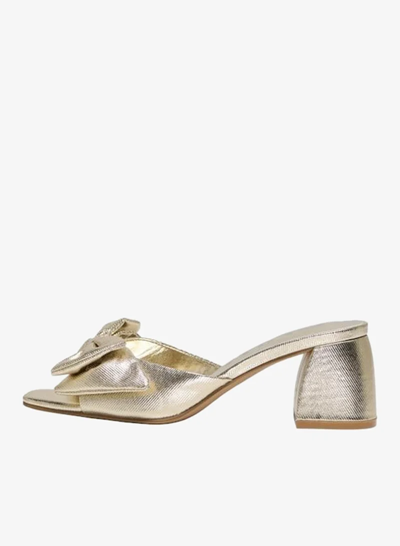 ONLY Onlavery-2 Pu Bow Heeled Sandals