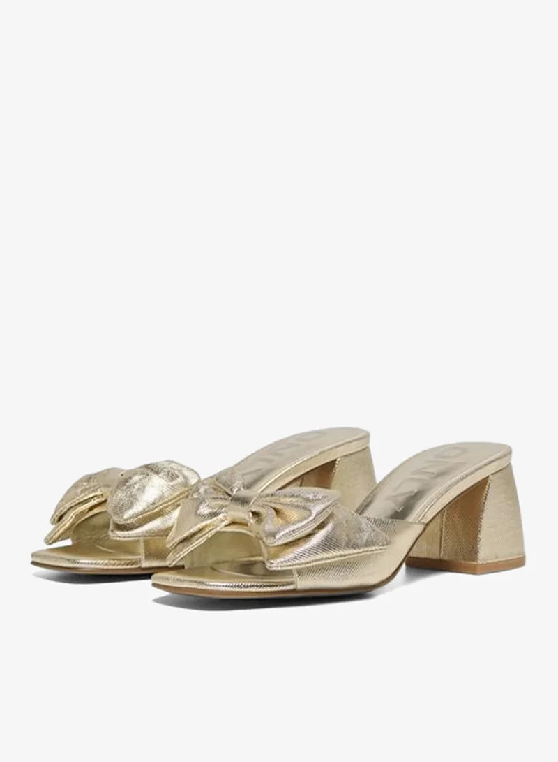 ONLY Onlavery-2 Pu Bow Heeled Sandals