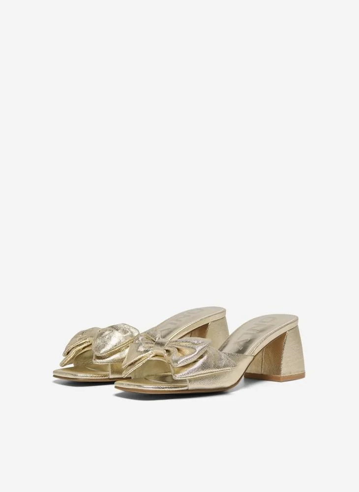 ONLY Onlavery-2 Pu Bow Heeled Sandals