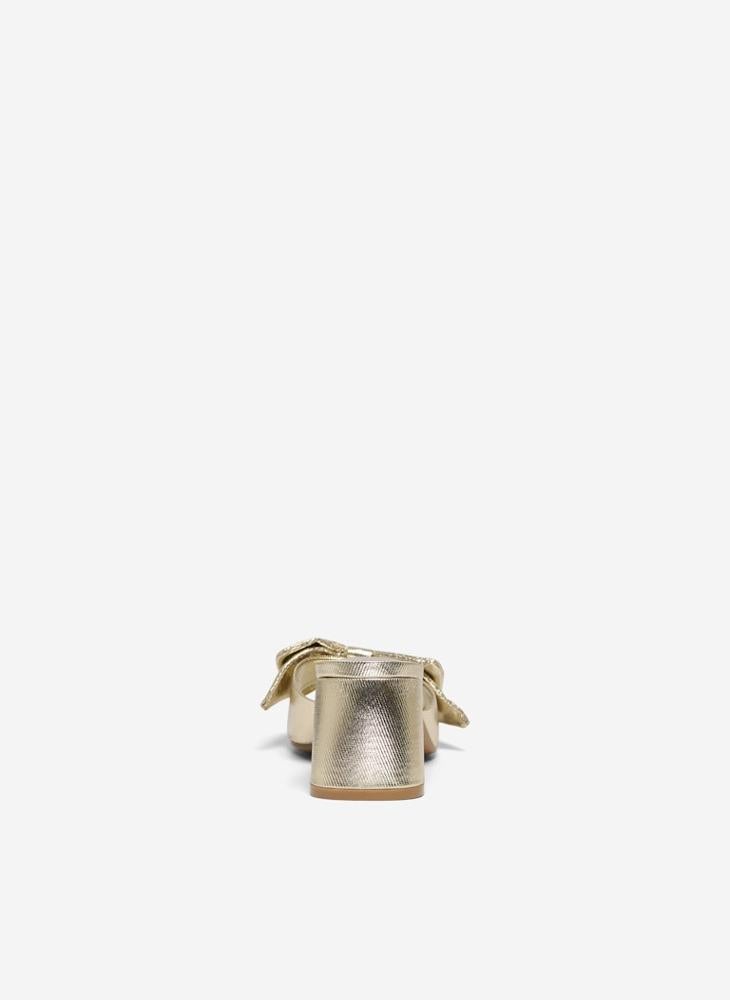 ONLY Onlavery-2 Pu Bow Heeled Sandals  - Image 2