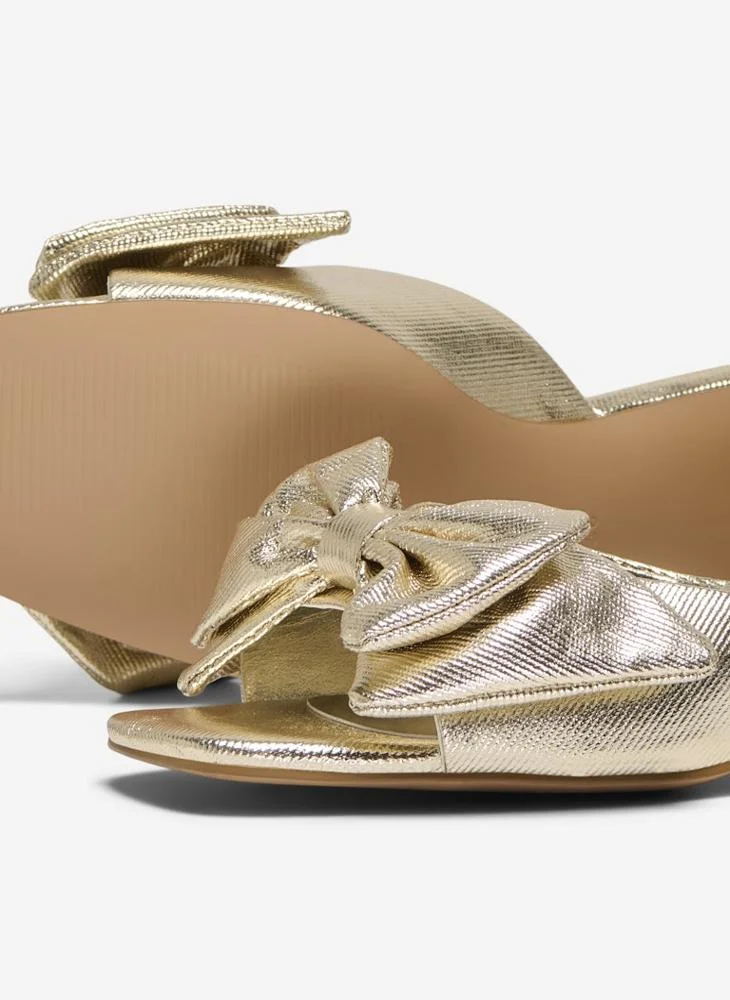 ONLY Onlavery-2 Pu Bow Heeled Sandals