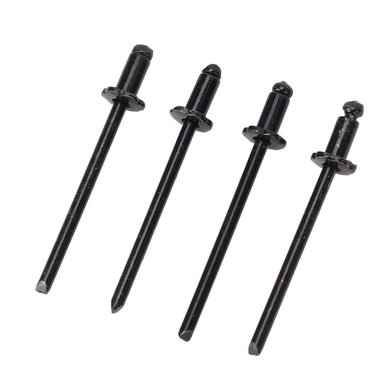 Aluminum Rosette Rivets 3mm Black Replacement for AMC VIN DOOR TAG - High Strength Easy to Install Dash Rosette Rivets for Automotive Trim Tools License Plates - Image 2