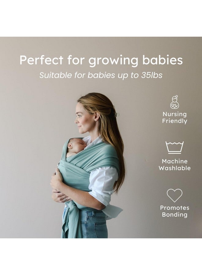snuggle me™ Baby Wrap | Hands-Free Baby Wraps Carrier, Easy-Tie Baby Sling Carrier, Baby Carrier Wrap with Organic Cotton, Baby Wearing Wrap for Newborns from 0 to 18 Months (7-35 lbs) - Birch - Image 3