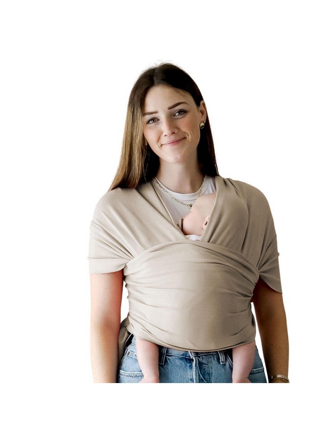 snuggle me™ Baby Wrap | Hands-Free Baby Wraps Carrier, Easy-Tie Baby Sling Carrier, Baby Carrier Wrap with Organic Cotton, Baby Wearing Wrap for Newborns from 0 to 18 Months (7-35 lbs) - Birch - Image 1