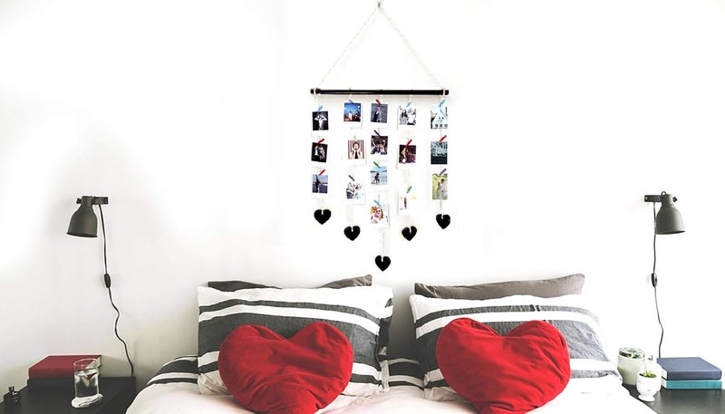 VAH Picture Photo Frame for Wall Decor Photos Pictures Organizer Hanging Photo album with Wood Clips Wall Hanging with Wall Dcor - Image 2