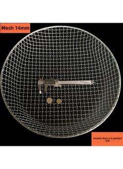 Sieve Household Round Wire Large Mesh Sieve Chestnut Sieve Sand Sieve Stone Sieve Corn Gardening Sieve Soil Wholesale-Specifications:14mm Mesh  Depth 10cm