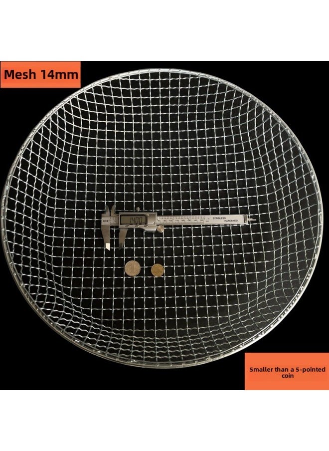 Generic - Sieve Household Round Wire Large Mesh Sieve Chestnut Sieve Sand Sieve Stone Sieve Corn Gardening Sieve Soil Wholesale-Specifications:14mm Mesh  Depth 10cm - Image 1