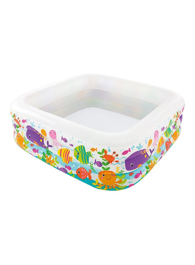 INTEX Clearview Aquarium Swim Pool 62.5x62.5x19.5inch - Image 1