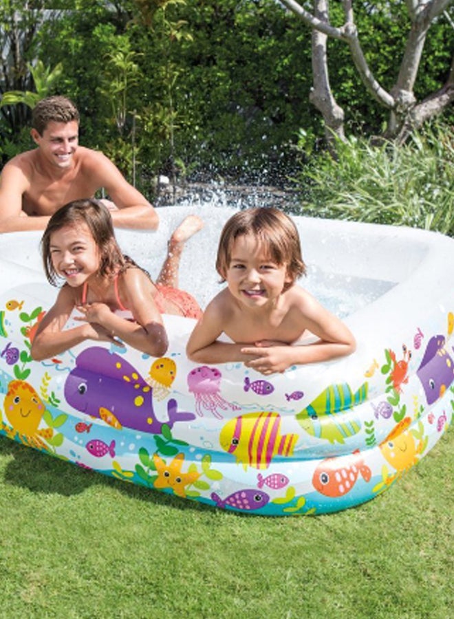 INTEX Clearview Aquarium Swim Pool 62.5x62.5x19.5inch - Image 3