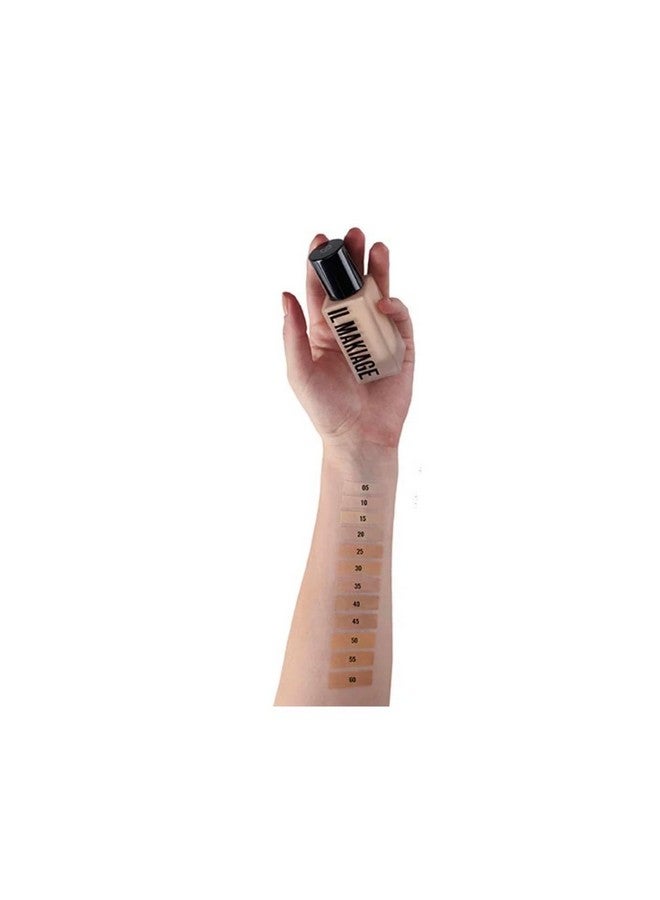 إيل_ماكياج كريم أساس WOKE UP LIKE THIS FLOWLESS BASE FOUNDATION IL MAKIAGE بدرجة اللون 105، 1.00 أونصة سائلة/30 مل - Image 3