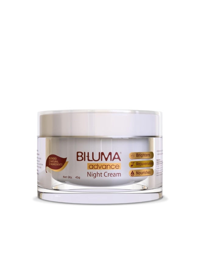 Biluma Bi-luma Advance Skin Brightening Night Cream with Vitamin C & Hyaluronic Acid for Even Skin Tone, Dark Spots & Wrinkles - Image 1