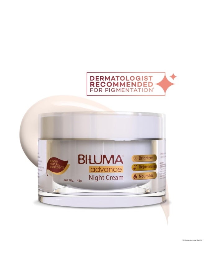 Biluma Bi-luma Advance Skin Brightening Night Cream with Vitamin C & Hyaluronic Acid for Even Skin Tone, Dark Spots & Wrinkles - Image 4