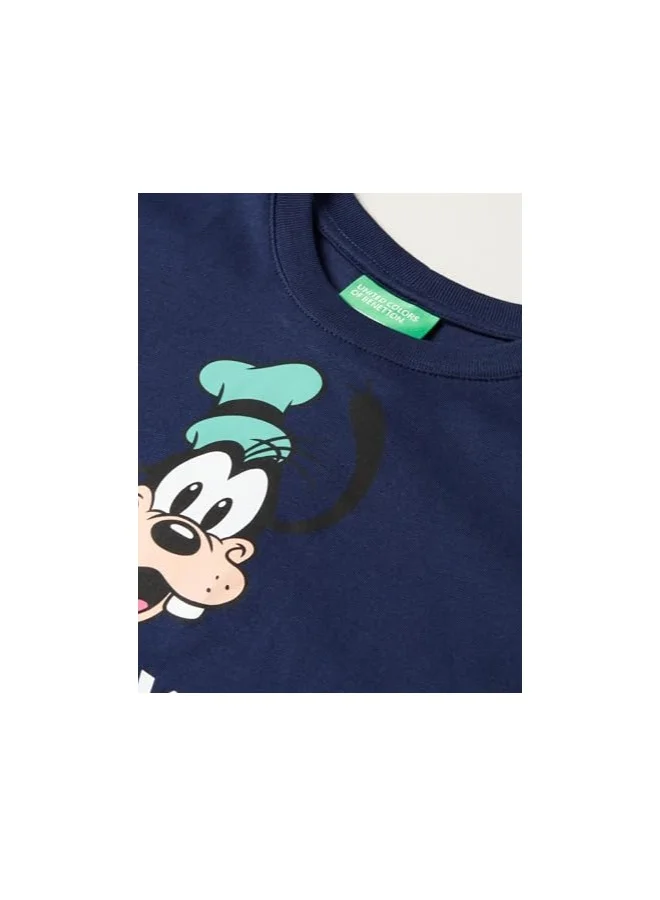 UNITED COLORS OF BENETTON 100% Cotton Disney Printed T-Shirt