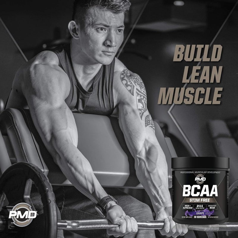 PMD PMD Sports BCAA StimFree Amino Acids  Better Workout Performance Enhanced Recovery Daily Energy Muscle Builder and Muscle Sparing  BCAA Powder Drink Mix  Grape 30 Servings - Image 4