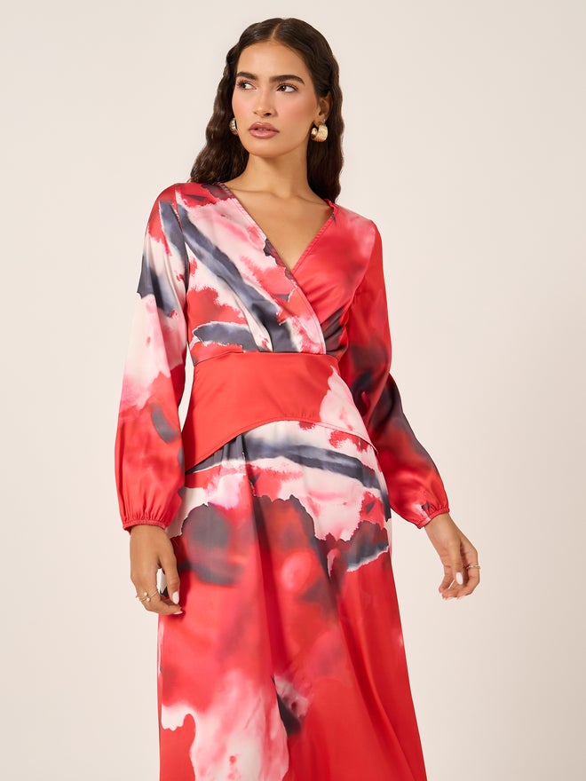 Styli Floral Print Maxi Dress - Image 3