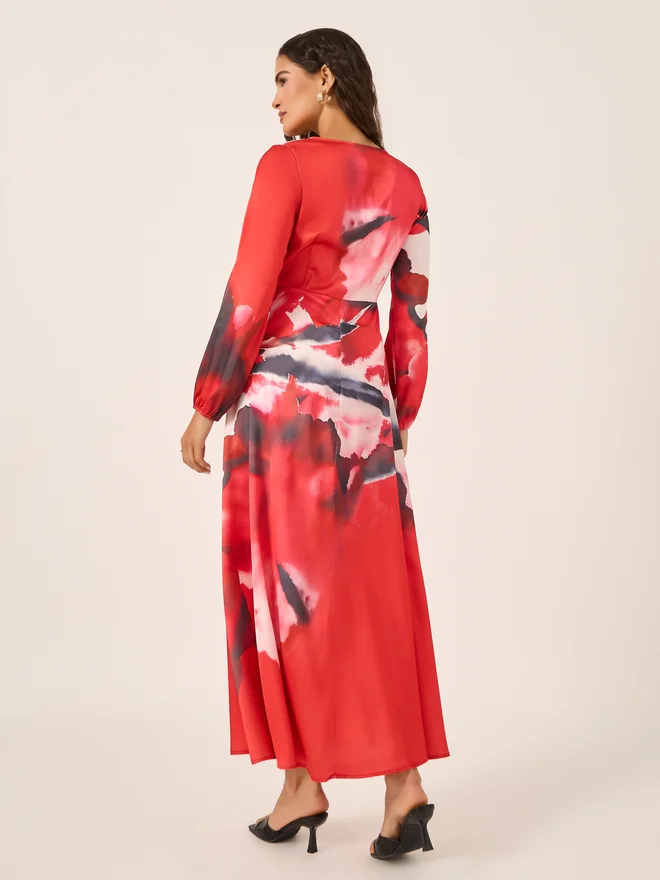 Styli Floral Print Maxi Dress
