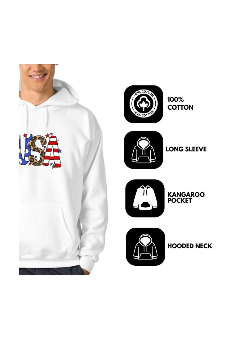 PRINTSHOP4ME USA Printed Men's Hoodies–Full Sleeve,Soft Cotton Fabric|Comfortable&Stylish|Casual Hoodies For Everyday Wear|Hoodies For Men - Image 2