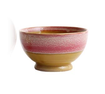 Caffeine Ceramic Handmade Mustard Pink Studio Nut Serving Bowl Set of 4 - Image 3