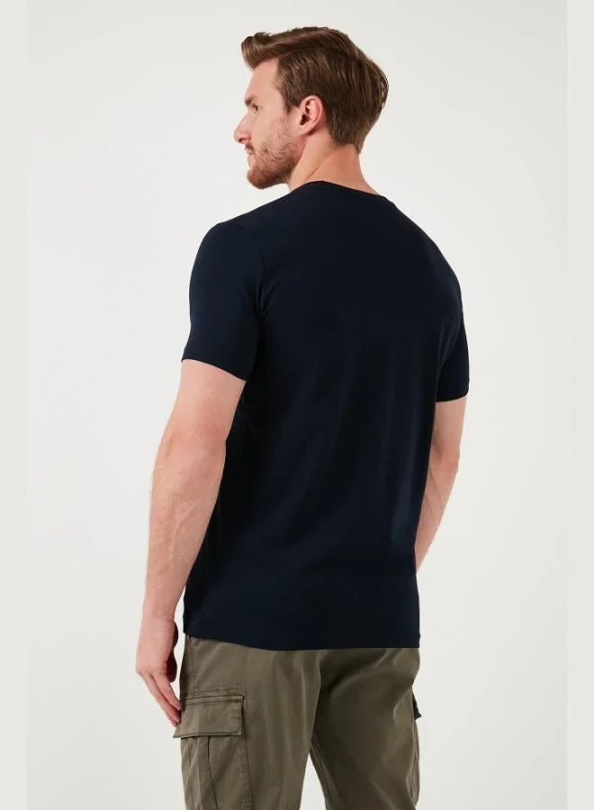 Buratti  Buratti Cotton Slim Fit Crew Neck T Shirt Men's T SHIRT 646R8120 for Men | Best Price UAE