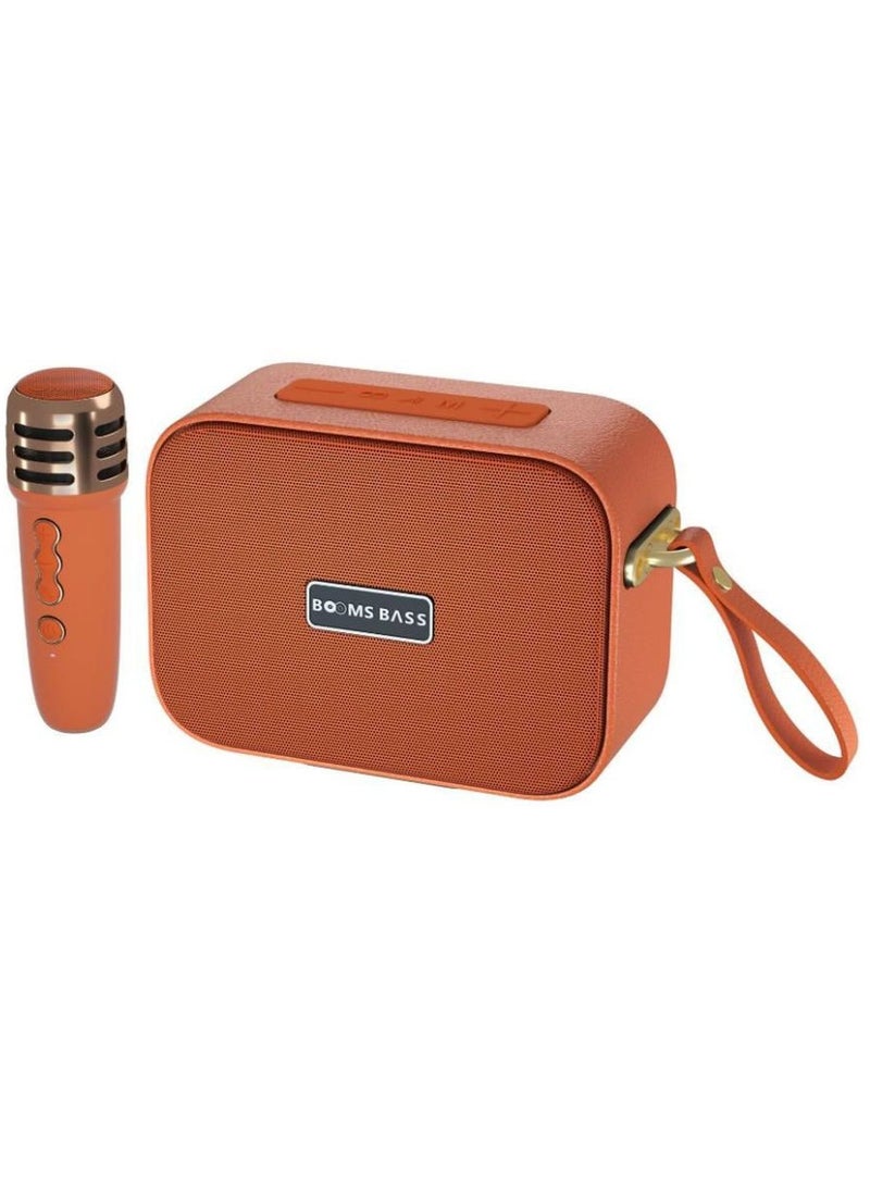 BOOMS BASS - Mini Karaoke Speaker with Mic - Image 1