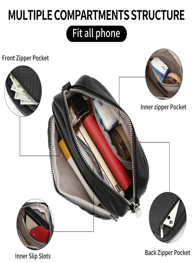 SENDEFN Crossbody Bags for Women Vegan Leather Purses Small Shoulder Handbags with Wide Strap - Image 2