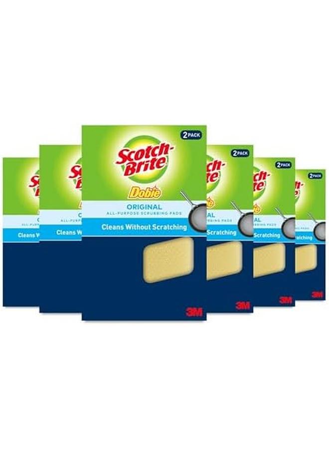 سكوتش وسادات التنظيف دوبي مثالية لغسل الأطباق والحمامات والمطبخ والمزيد من الخدوش دون خدش، 12 فوطة - Image 4