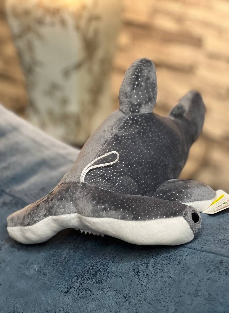 UNIVERSAL TOYS 12-Inch Spotted Hammerhead Shark Plush – Realistic & Cuddly Marine Life Toy | Educational, Durable & Fun Gift for Kids | Perfect Stuffed Animal for Ocean Lovers & Shark Enthusiasts  - Image 2