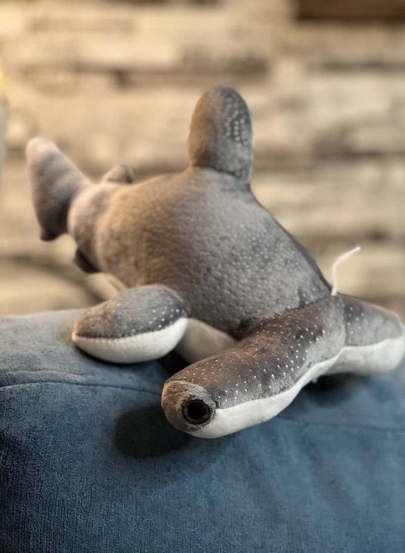 UNIVERSAL TOYS 12-Inch Spotted Hammerhead Shark Plush – Realistic & Cuddly Marine Life Toy | Educational, Durable & Fun Gift for Kids | Perfect Stuffed Animal for Ocean Lovers & Shark Enthusiasts  - Image 3