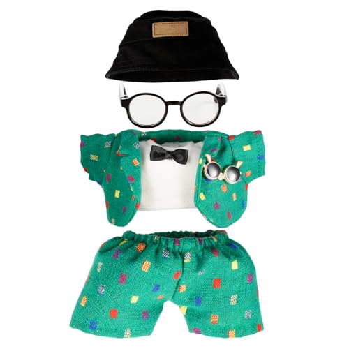 Beofinest Clothes for 17cm Doll Accessories for 17cm Dolls Clothes Set for Doll Fashionable Cute Elegant Matchable Style 6 PCS Set Hat Clothes for Dolls Accessories No Doll Green - Image 1