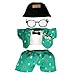 Beofinest Clothes for 17cm Doll Accessories for 17cm Dolls Clothes Set for Doll Fashionable Cute Elegant Matchable Style 6 PCS Set Hat Clothes for Dolls Accessories No Doll Green - Image 2