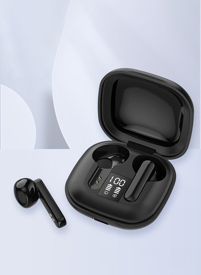 DUNISO Wireless Earbuds Bluetooth 5.2 Headphones with Electric quantity display Noise Cancelling Stereo Sweatproof Mini Earphones with Charging Case for in-Ear Buds Tiny Size for Commute, Work  - Image 2
