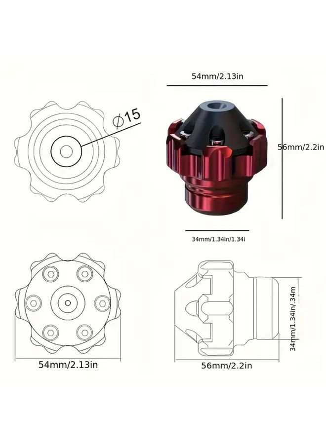 CNC Motorcycle ATV Fork Caps 2pcs Anti Fall Protection Black Color - Image 3