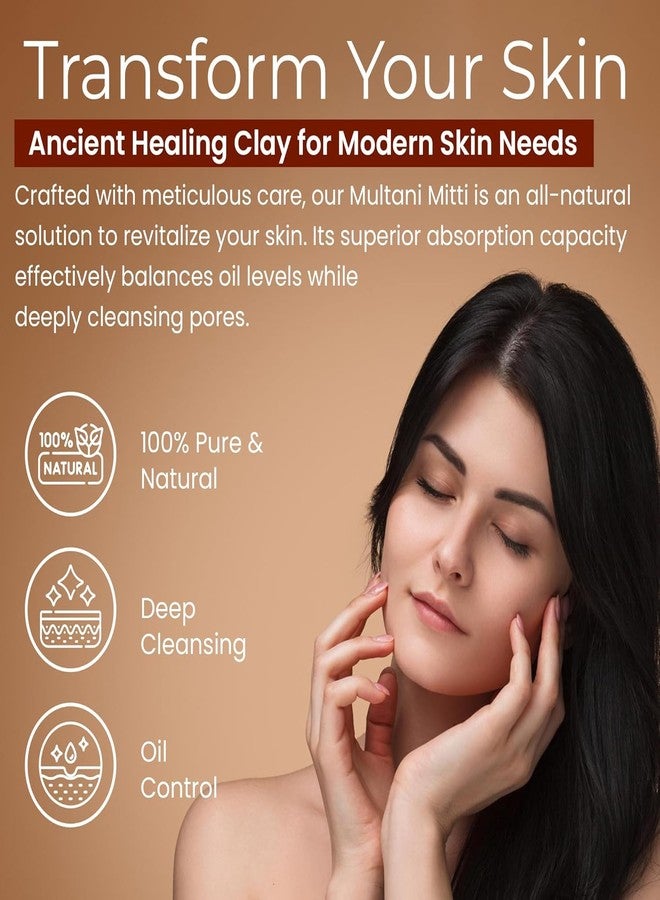 JIOLIVE 100% Organic Pure Multani Mitti | Natural Fuller's Earth Clay for Face Pack, Oil Control & Deep Cleansing | Indian Healing Clay, Calcium Bentonite for Skin, Hair & Body Mask | For All Skin Types (750) - Image 4