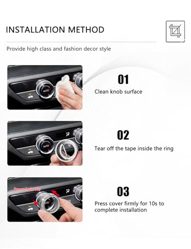DvlynAuroa for Honda Civic Accessories 2022-2026, CRV/HRV/Acura Integra 2023-2026, Accord 2023-2025, 8PCS Aluminum Alloy Knob Cover Set (Bling) Fits 7-inch Screen with 2 Radio Knob - Image 5
